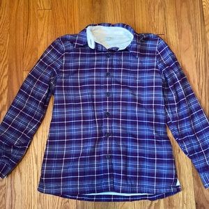 L.L. Bean button up flannel/Fleece jacket, extra small, XS, Women’s